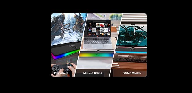 Bloody S10 Bluetooth v5.3 & USB Wired Connection RGB Gaming Soundbar (Black) - view 6