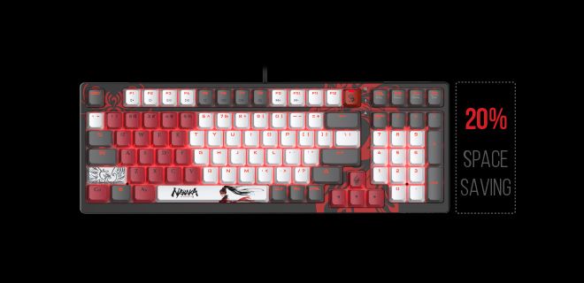 Bloody S98-NARAKA BLMS Mechanical Gaming Keyboard 80% (98 Keys) Compact Style BLMS Red Switch - view 5