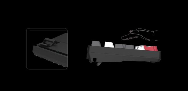 Bloody S98-NARAKA BLMS Mechanical Gaming Keyboard 80% (98 Keys) Compact Style BLMS Red Switch - view 7