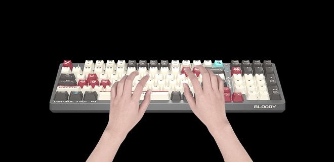 Bloody S98-PIXELS-RED BLMS Mechanical Gaming Keyboard 80% (98 Keys) Compact Style BLMS Red Switch - view 7