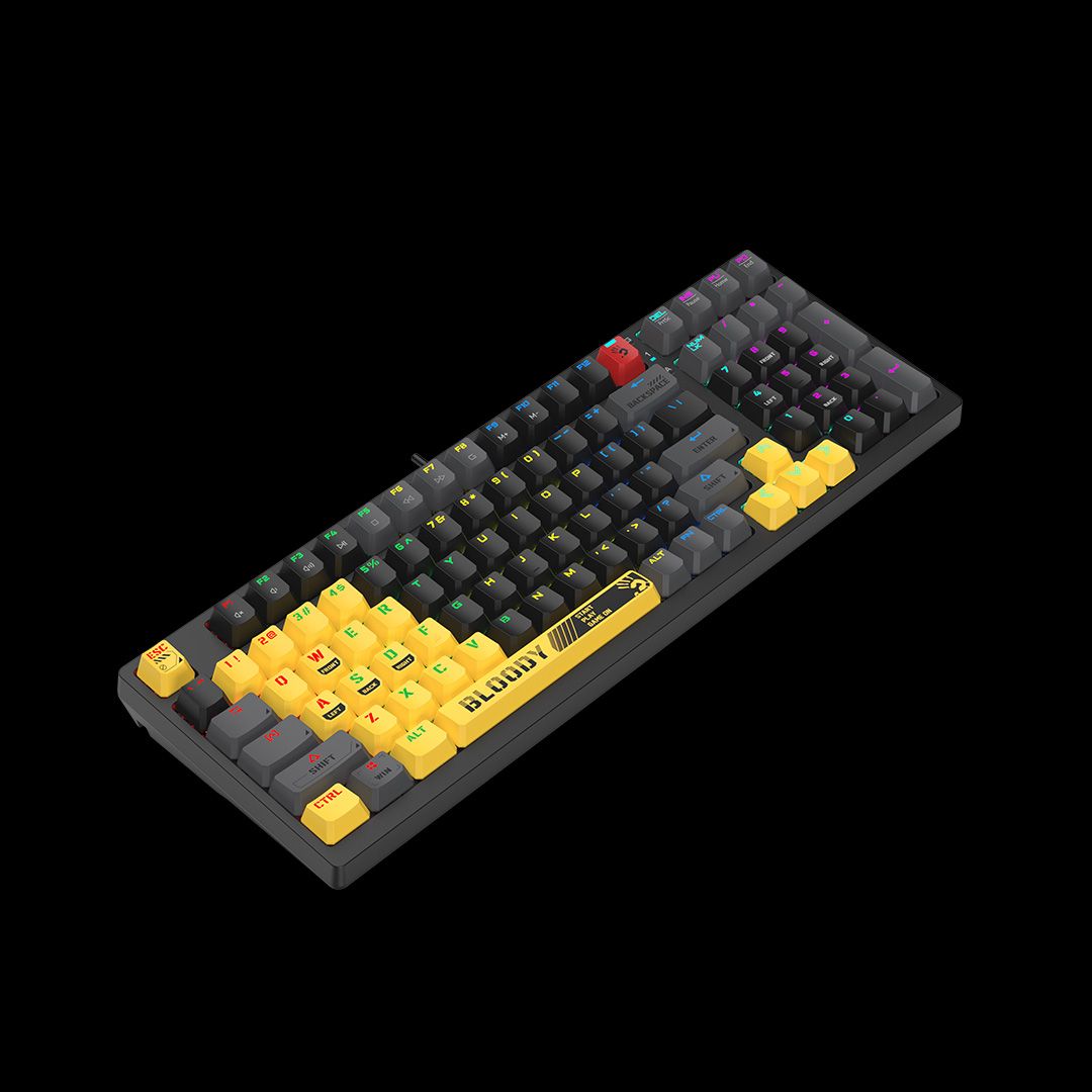 Bloody S98-SPORTS-LIME BLMS Mechanical Gaming Keyboard 80% (98 Keys) Compact Style BLMS Red Switch - image 2
