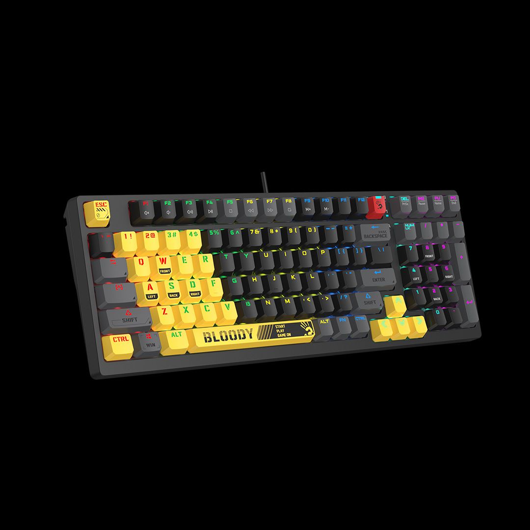 Bloody S98-SPORTS-LIME BLMS Mechanical Gaming Keyboard 80% (98 Keys) Compact Style BLMS Red Switch - image 3