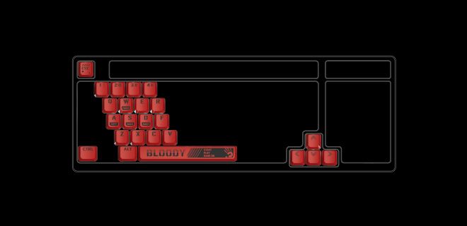 Bloody S98-SPORTS-LIME BLMS Mechanical Gaming Keyboard 80% (98 Keys) Compact Style BLMS Red Switch - view 4