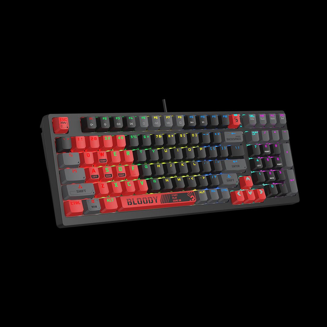 Bloody S98-SPORTS-RED BLMS Mechanical Gaming Keyboard 80% (98 Keys) Compact Style BLMS Red Switch - image 3