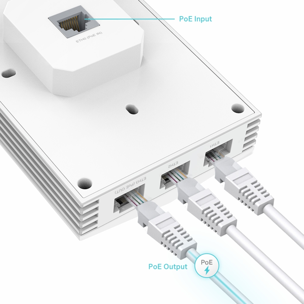 TP-Link EAP655-Wall AX3000 Wi-Fi 6 Wall Plate Access Point - feature 1