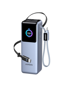 UGREEN 75702 200W Power Bank 25000mAh Fast Charging Built-in Cable