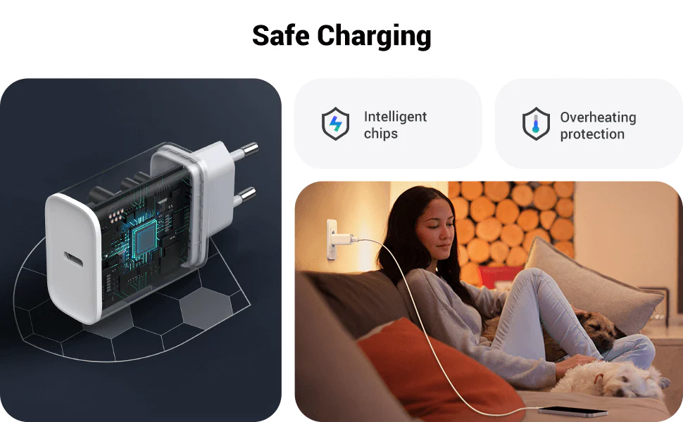 UGREEN 60450 20W USB-C PD Charger White - Quick Top-Ups