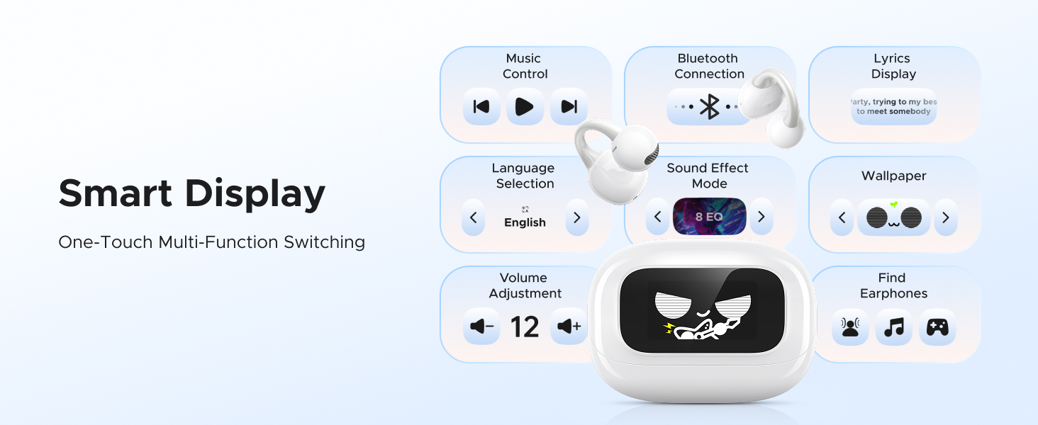 UGREEN 55136 ClipBuds Magic Open Air-Ear Earbuds - Long Playtime