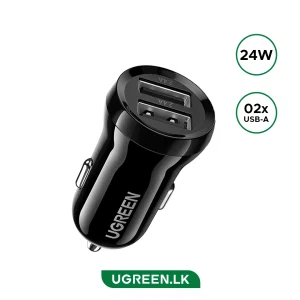 UGREEN 50875 24W Dual USB-A Car Fast Charger