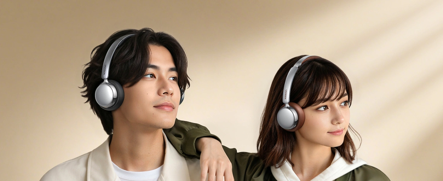 UGREEN 75630 Studio Plus ANC Headphones Black 80Hrs - Quiet on Demand