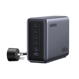UGREEN 55549B Nexode 500W 6-Port GaN Desktop Charger