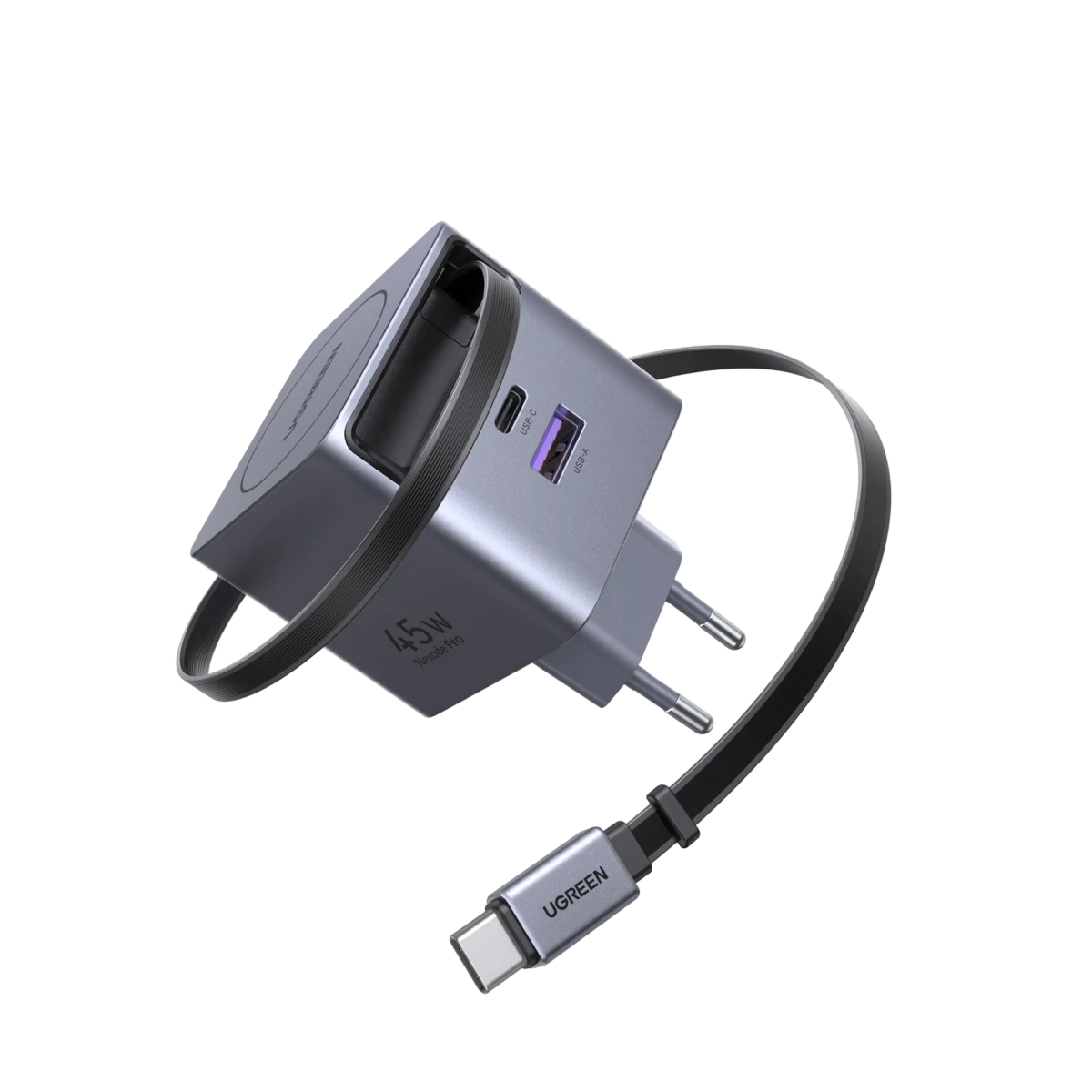 UGREEN 65822 Nexode Pro 45W GaN Charger with Retractable Cable - image 1