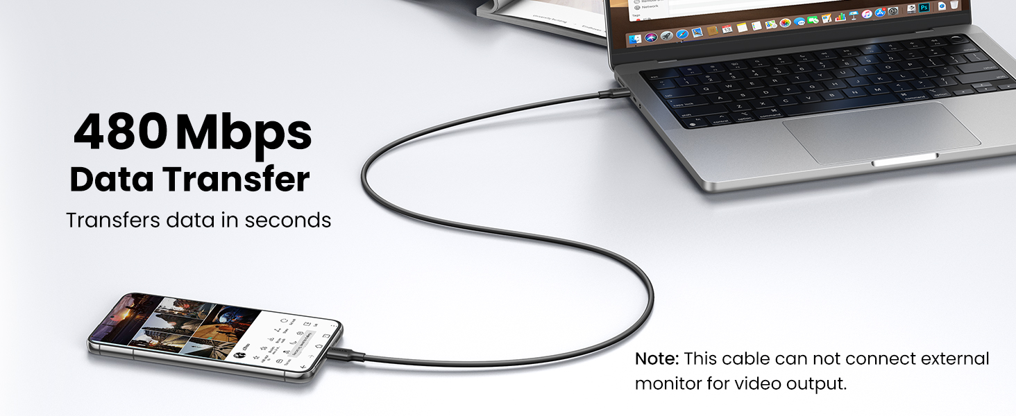 UGREEN 50997 60W USB-C to USB-C Cable - Quality Conductors
