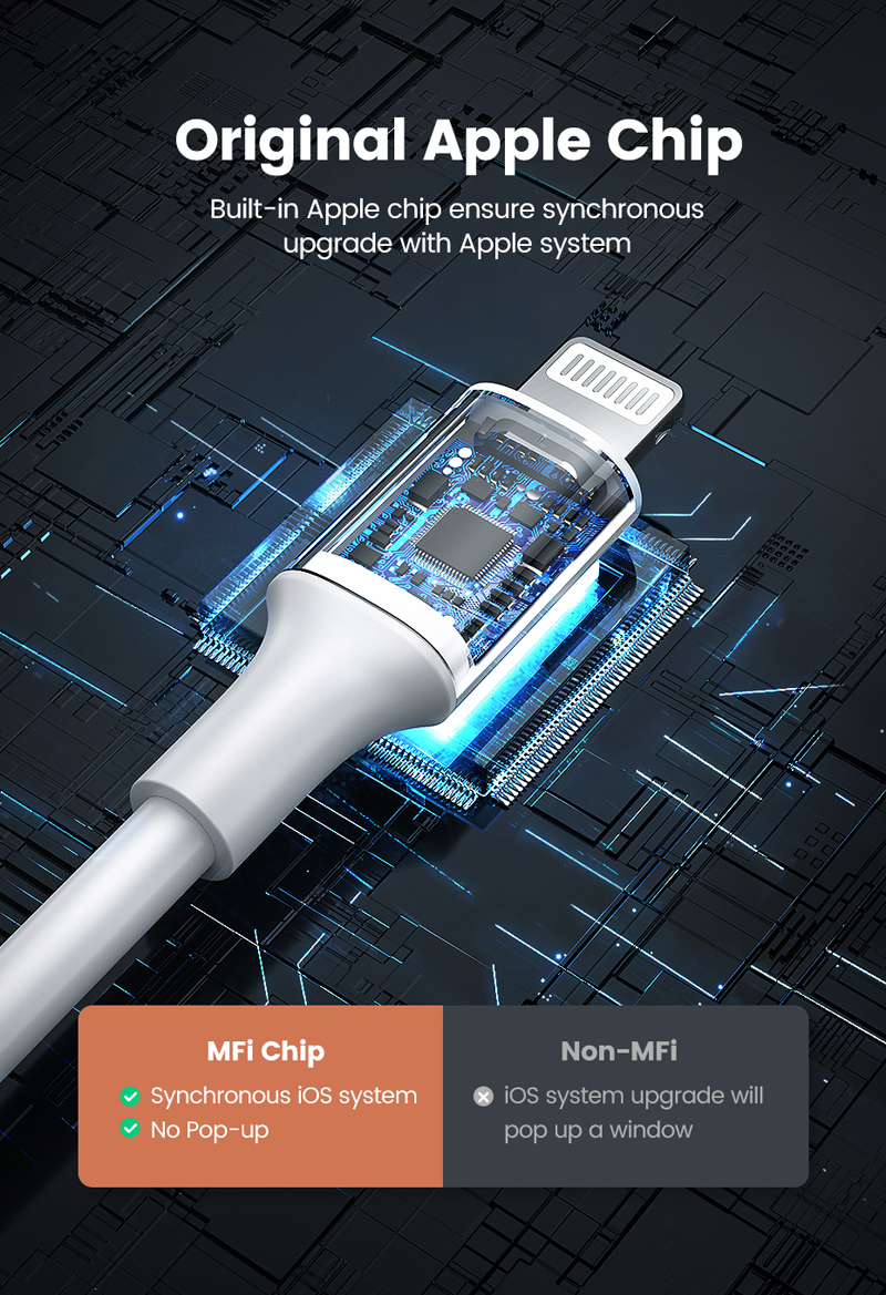 UGREEN 80822 USB-A to Lightning Cable 1m Black - image 7