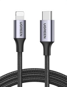 UGREEN 60759 USB-C to Lightning MFi Certified Fast Charging Cable 1M