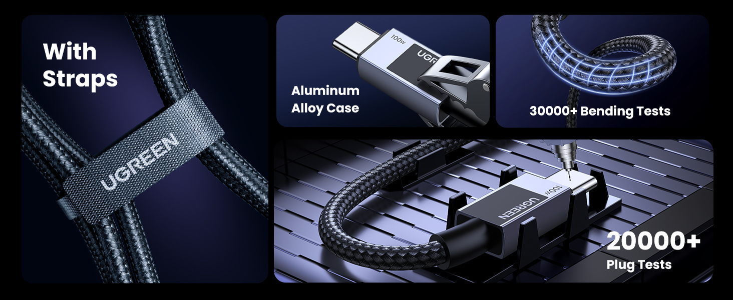 UGREEN 45063 USB-C to USB-C 100W PD Cable 1M - 480Mbps Data Sync
