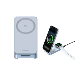 UGREEN 65901 25W Qi2 MagFlow 3-in-1 Magnetic Wireless Charger