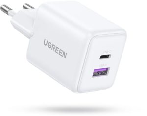 UGREEN 65015 30W GaN Fast Charger White 2-Port