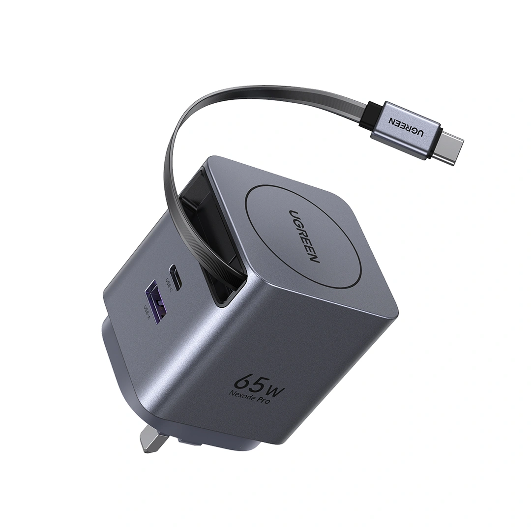 UGREEN 65826 X615 65W Nexode Pro GaN Charger with Retractable Cable - image 2