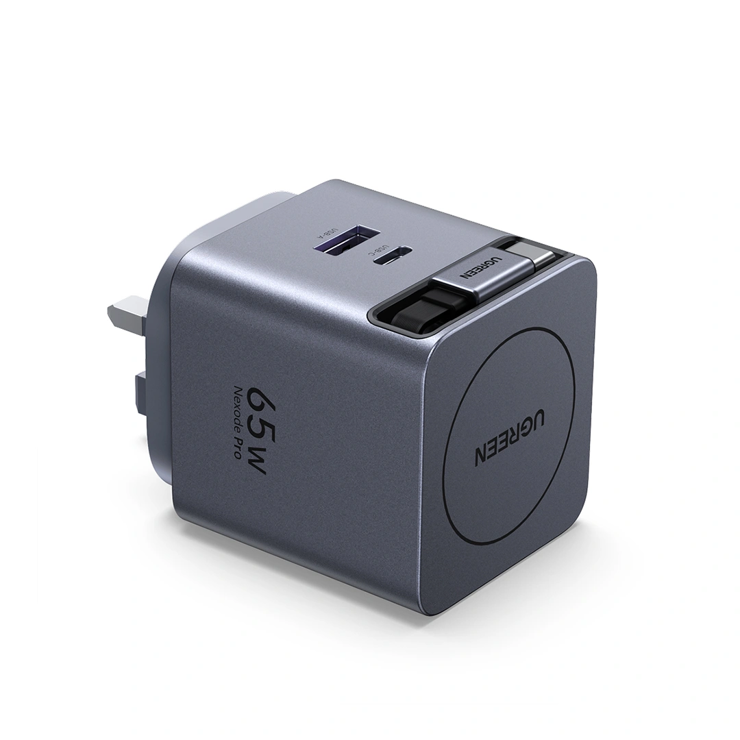 UGREEN 65826 X615 65W Nexode Pro GaN Charger with Retractable Cable - image 3