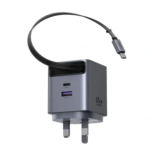 UGREEN 65826 Nexode Pro 65W GaN Charger Retractable Cable UK