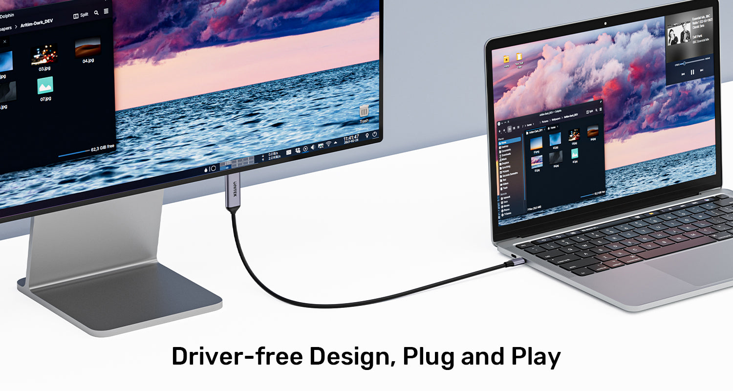 UNITEK V1441AGY01 16K USB-C to DisplayPort Cable - view 5