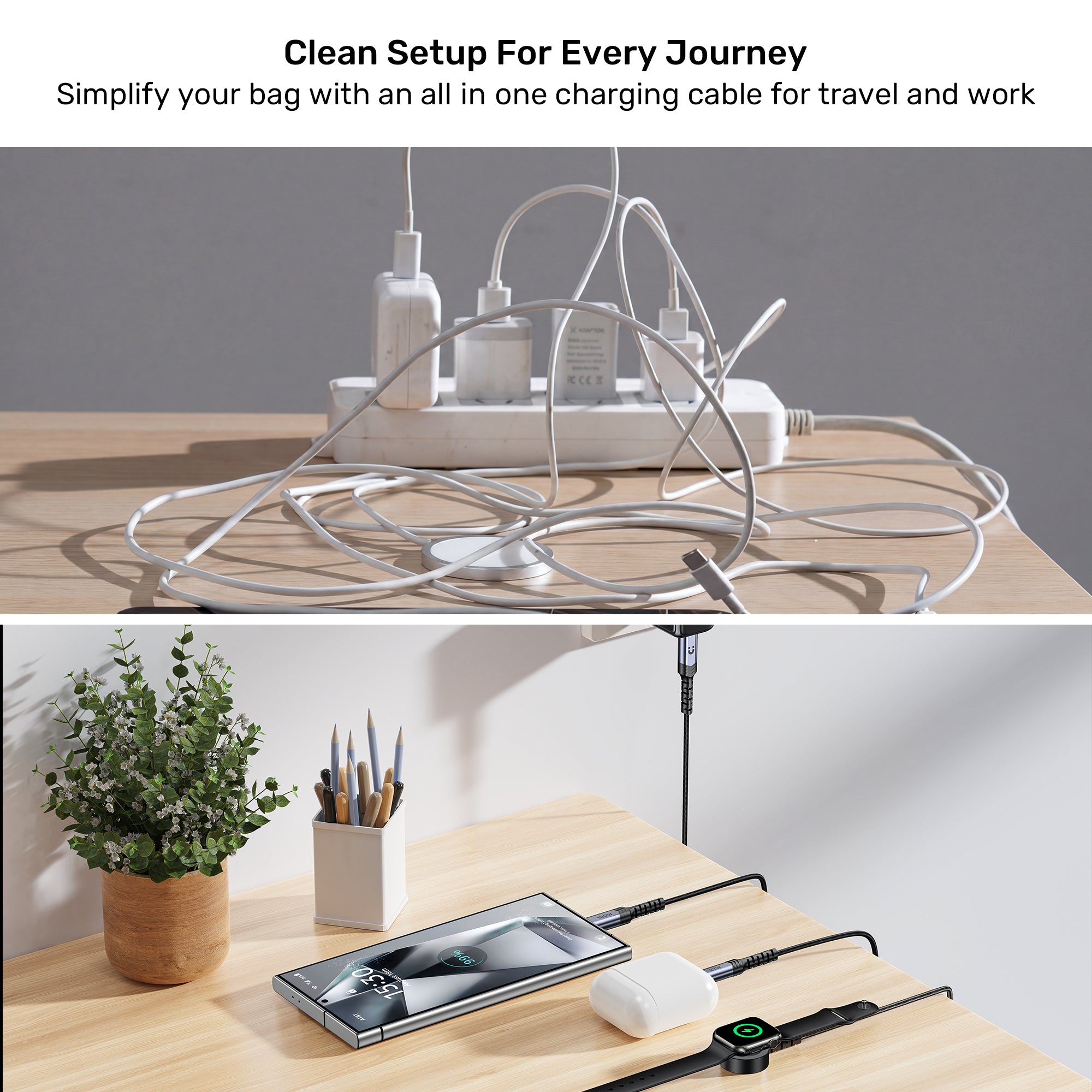 UNITEK C14180AGY01-1.2M 3-in-1 PD 100W Fast Charging Cable - image 7