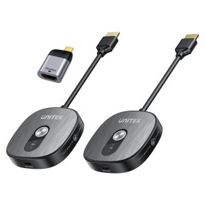 UNITEK V1717CBK01 4K Wireless HDMI Transmitter and Receiver Kit