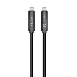 UNITEK C14178ABK01-10M 8K Fiber Optic USB-C Cable 10M