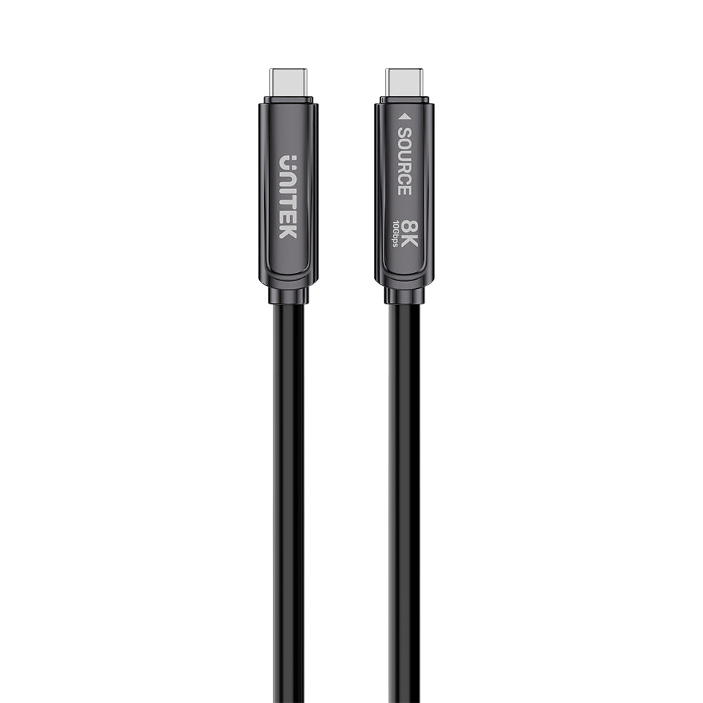 UNITEK C14178ABK01-5M 8K Fiber Optic Full-Featured USB-C Cable 5M - image 1
