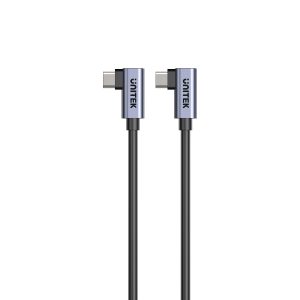 UNITEK C14147ABK01-1M Dual 90 Degree USB-C Cable 100W 1M