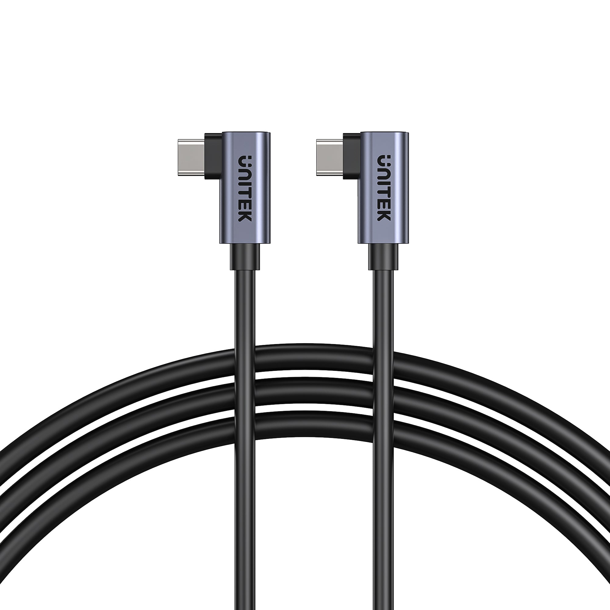 UNITEK C14147ABK01-1M PD 100W USB-C Cable Dual 90 Degree 1M - image 3