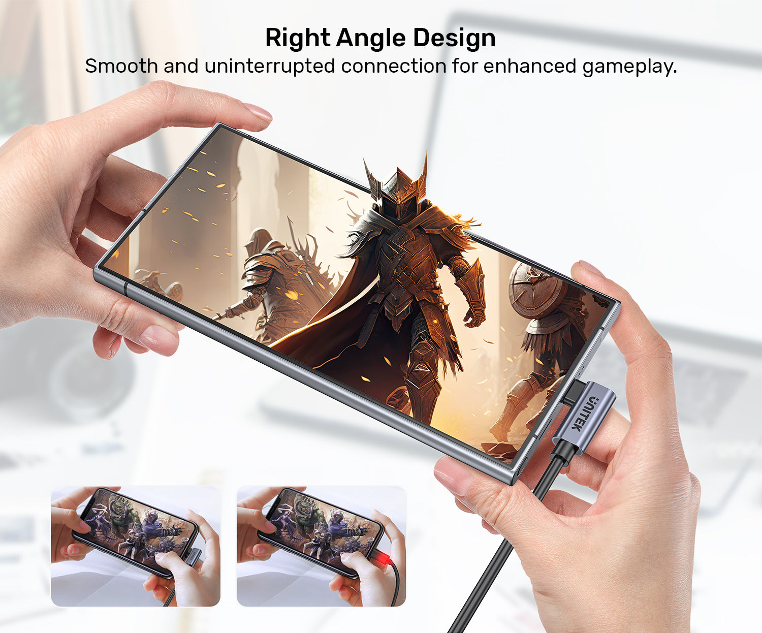 UNITEK C14147ABK01-1M Dual 90 Degree USB-C Cable 100W 1M - view 6