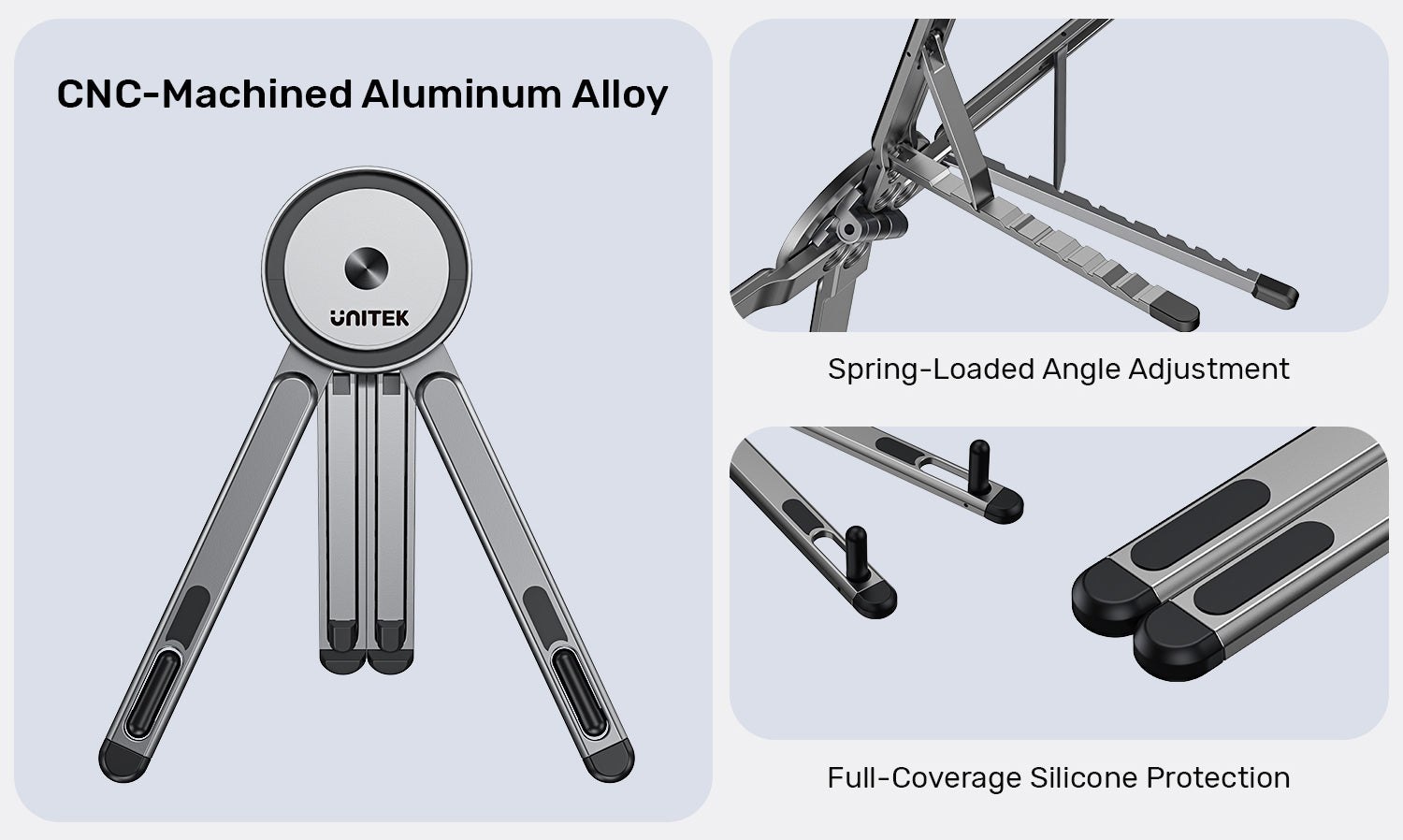 UNITEK OT1121AGY01 Mag-Fold Magnetic Portable Stand - view 6