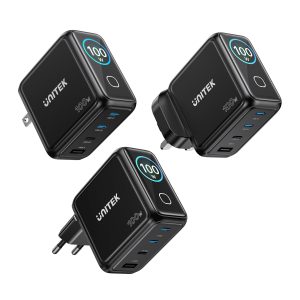 UNITEK P1131ABK01-EU Rexo 100W 4-Port GaN Charger