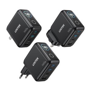 UNITEK P1132ABK01-EU Rexo 140W 4-Port GaN Charger