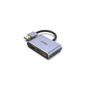 UNITEK V1304A USB to HDMI and VGA Adapter
