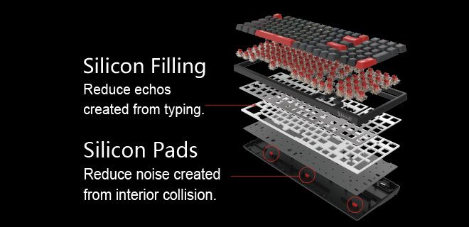 Bloody WS98 RGB Wireless BLMS Mechanical Keyboard BLMS Red Switch - view 5